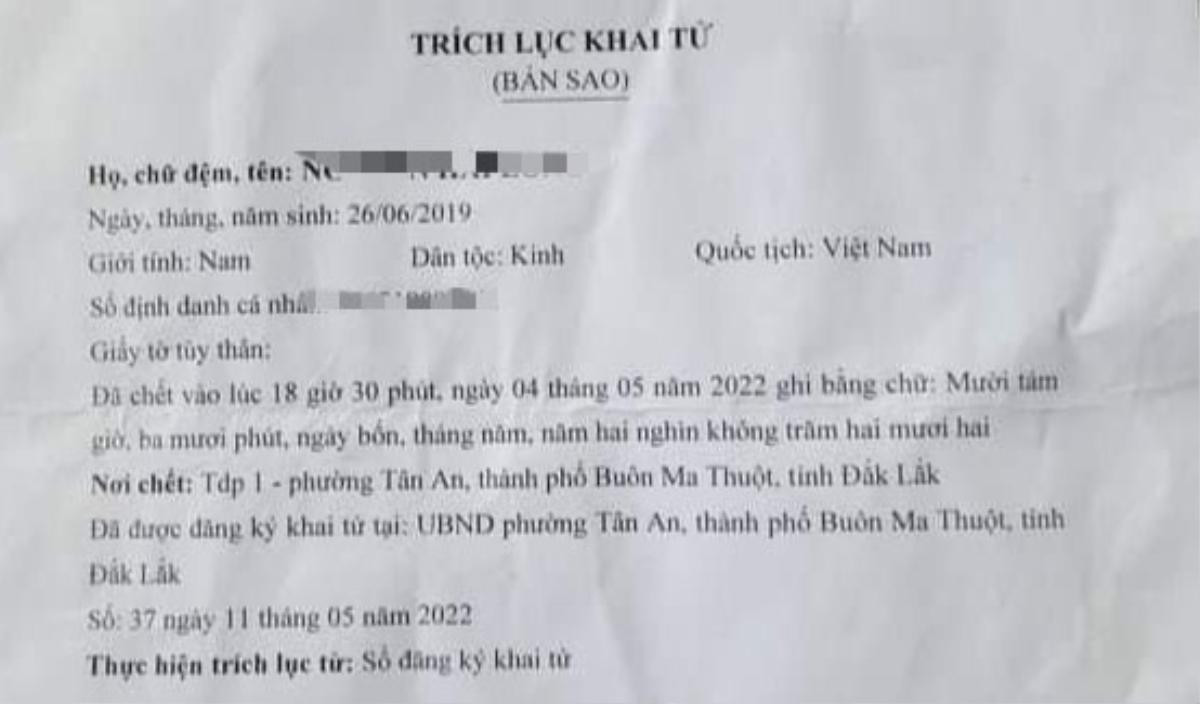 Vụ bé trai 3 tuổi bị mẹ khai tử dù đang còn sống: Người cha tiết lộ nhiều chi tiết bất ngờ Ảnh 1