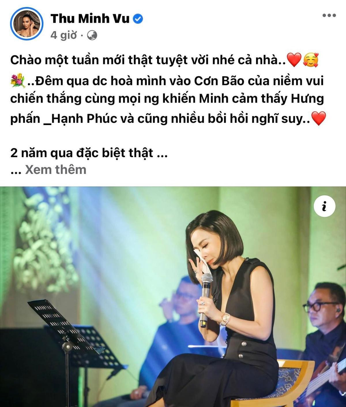 Thu Minh nghẹn ngào trải lòng quãng thời gian xa rời ánh đèn sân khấu tập trung cho việc làm vợ, làm mẹ Ảnh 1