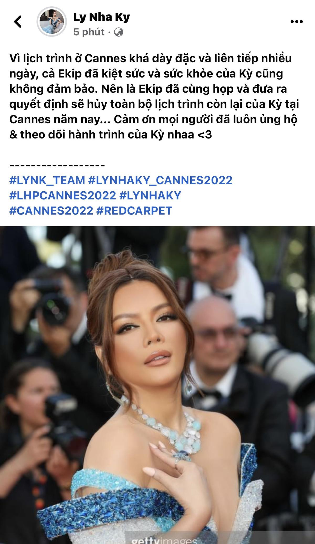 HOT: Lý Nhã Kỳ chính thức hủy toàn bộ lịch trình tại Cannes, lý do đằng sau là gì? Ảnh 1