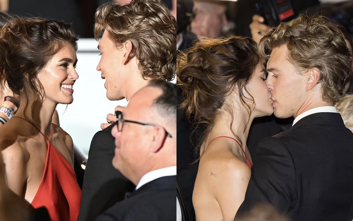 Cannes 2022: Ái nữ huyền thoại Cindy Crawford - Kaia Gerber hôn thắm thiết bạn trai tại buổi ra mắt phim Ảnh 2