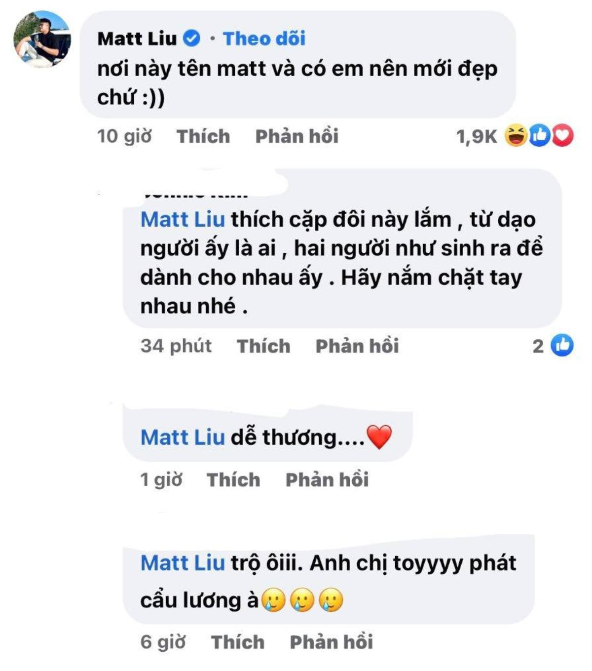 Chỉ một câu nói, Matt Liu ngầm phủ nhận tin đồn chia tay Hương Giang Ảnh 2