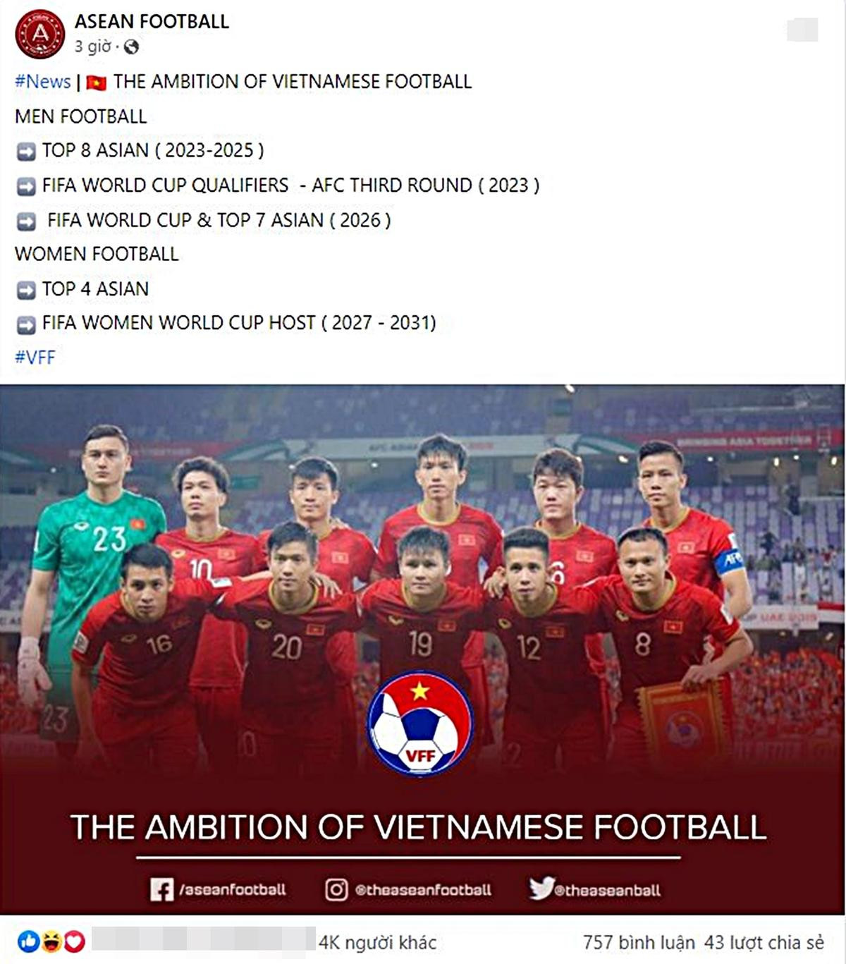 CĐV châu Á và Thái Lan tranh luận vì thông tin tuyển Việt Nam muốn dự World Cup 2026 Ảnh 1