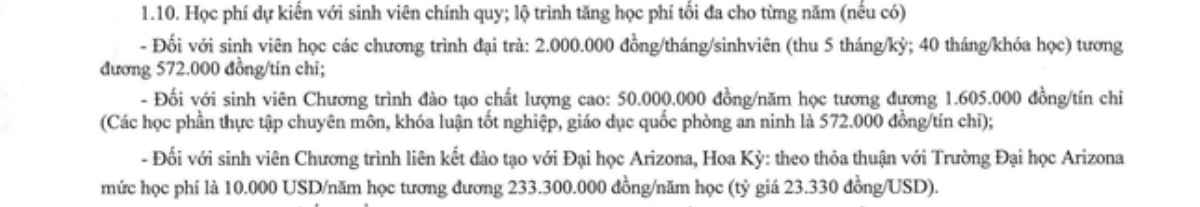 Nhiều trường Đại học đồng loạt tăng học phí trong năm học mới Ảnh 1