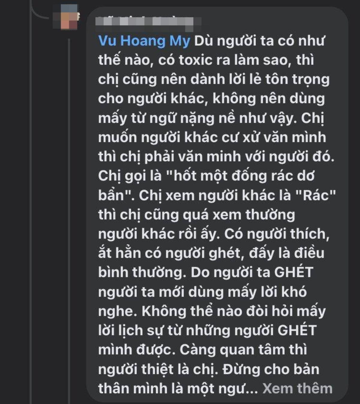 Bị anti-fan công kích, Vũ Hoàng My có phản ứng ra sao? Ảnh 2