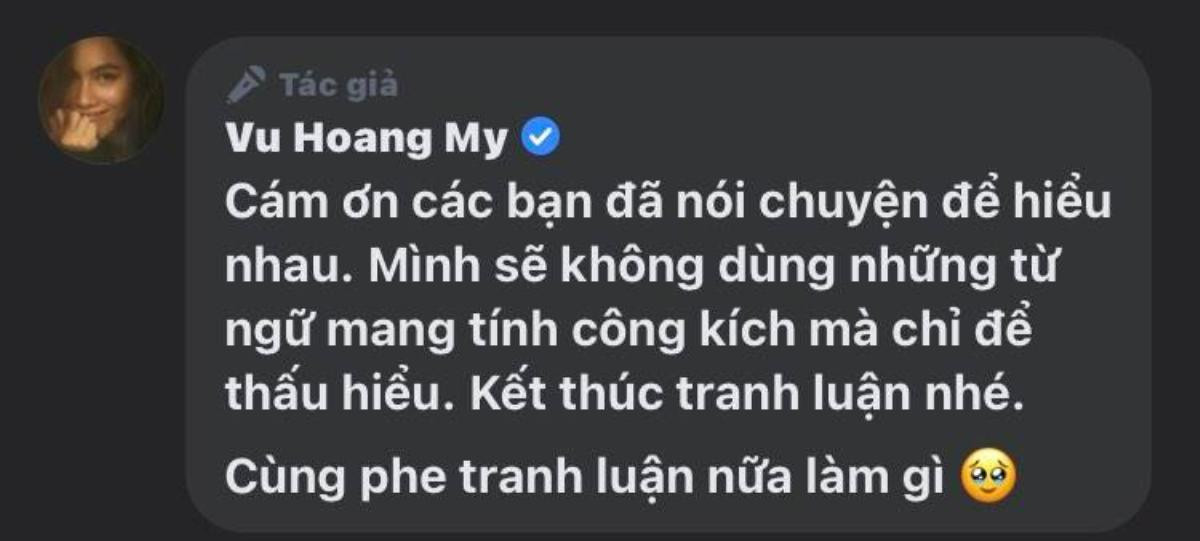 Bị anti-fan công kích, Vũ Hoàng My có phản ứng ra sao? Ảnh 5