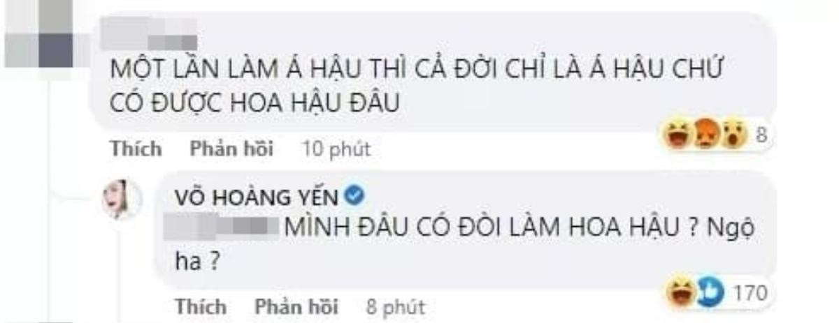 Bị mỉa mai cả đời chỉ là Á hậu, Võ Hoàng Yến có màn đáp trả cực cao tay Ảnh 2