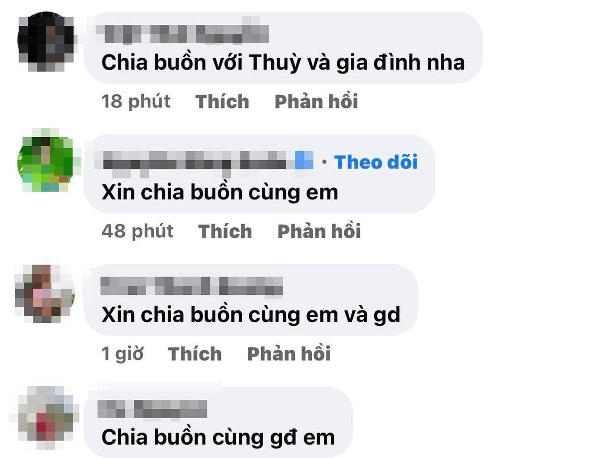 Á hậu Hoàng Thùy báo tin tang sự khiến nhiều người nghẹn ngào gửi lời chia buồn Ảnh 2