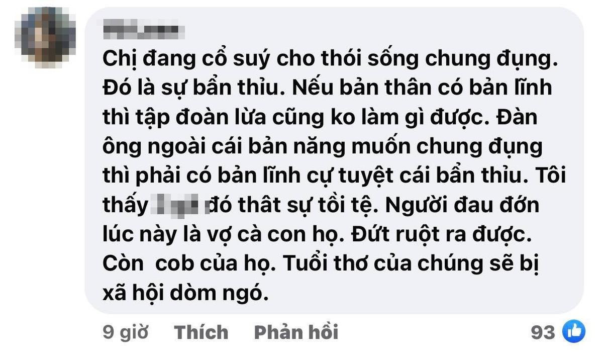 Một nữ diễn viên bị chỉ trích về phát ngôn: 'Đàn ông đi nước ngoài ông nào chả thử dâu ngô một tí' Ảnh 2