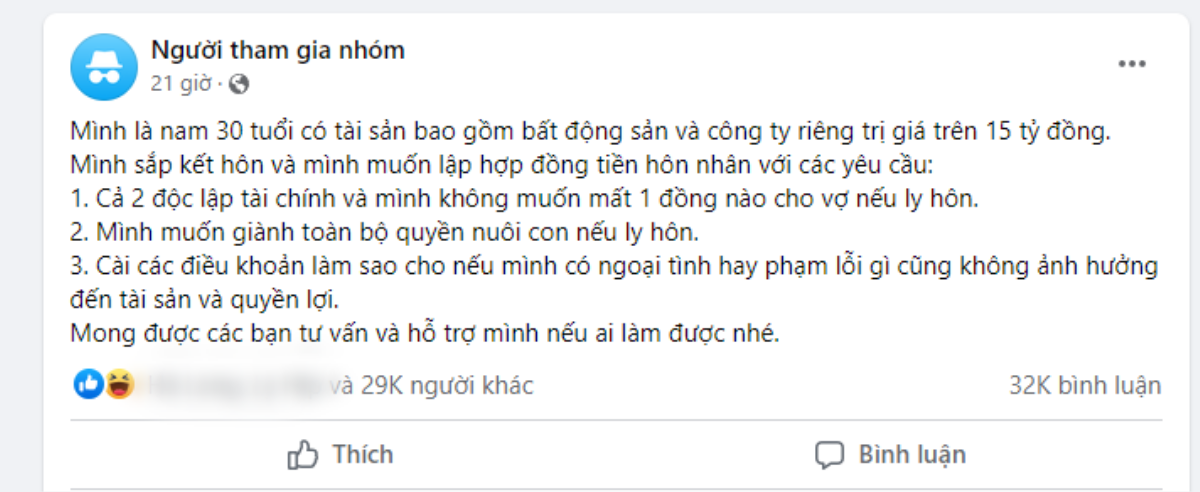 Khoe có 15 tỉ nhưng muốn lập hợp đồng lấy vợ để 'không mất đồng nào', thanh niên bị netizen ném đá dữ dội Ảnh 1