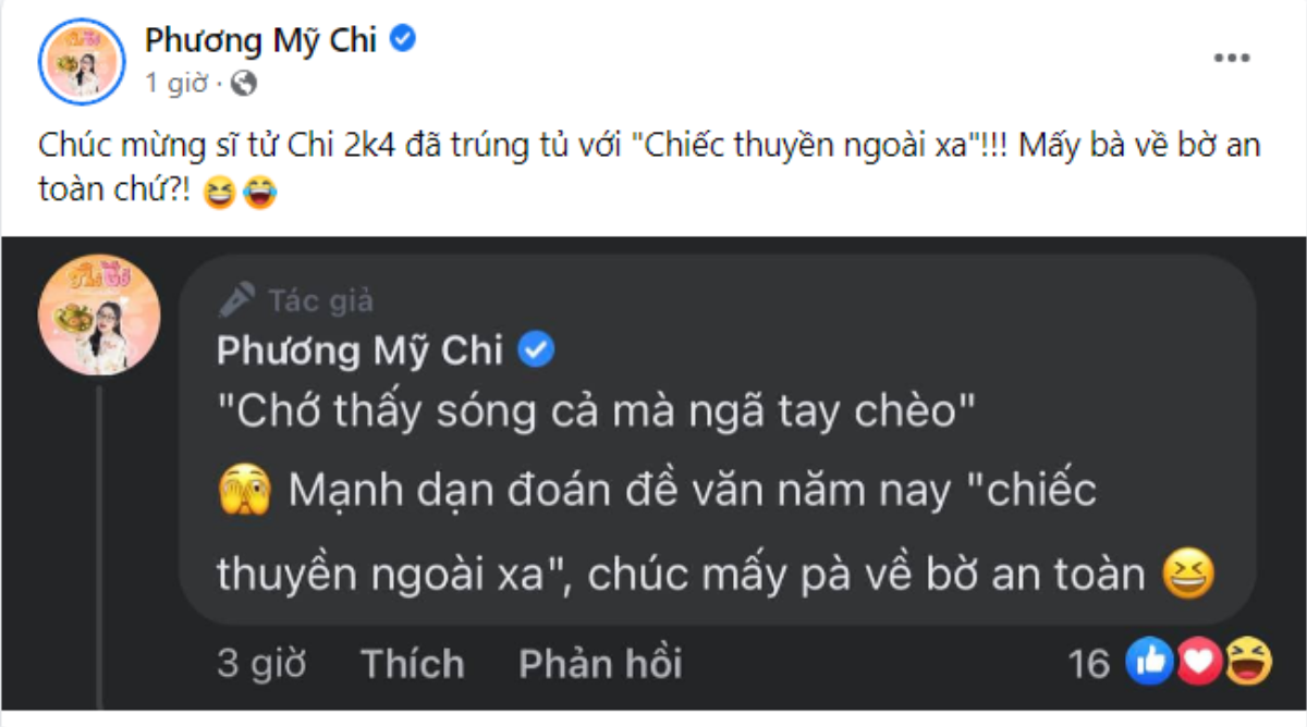 Phương Mỹ Chi đoán đúng đề thi Văn, netizen liền yêu cầu nữ ca sĩ đoán tiếp các môn thi còn lại Ảnh 3