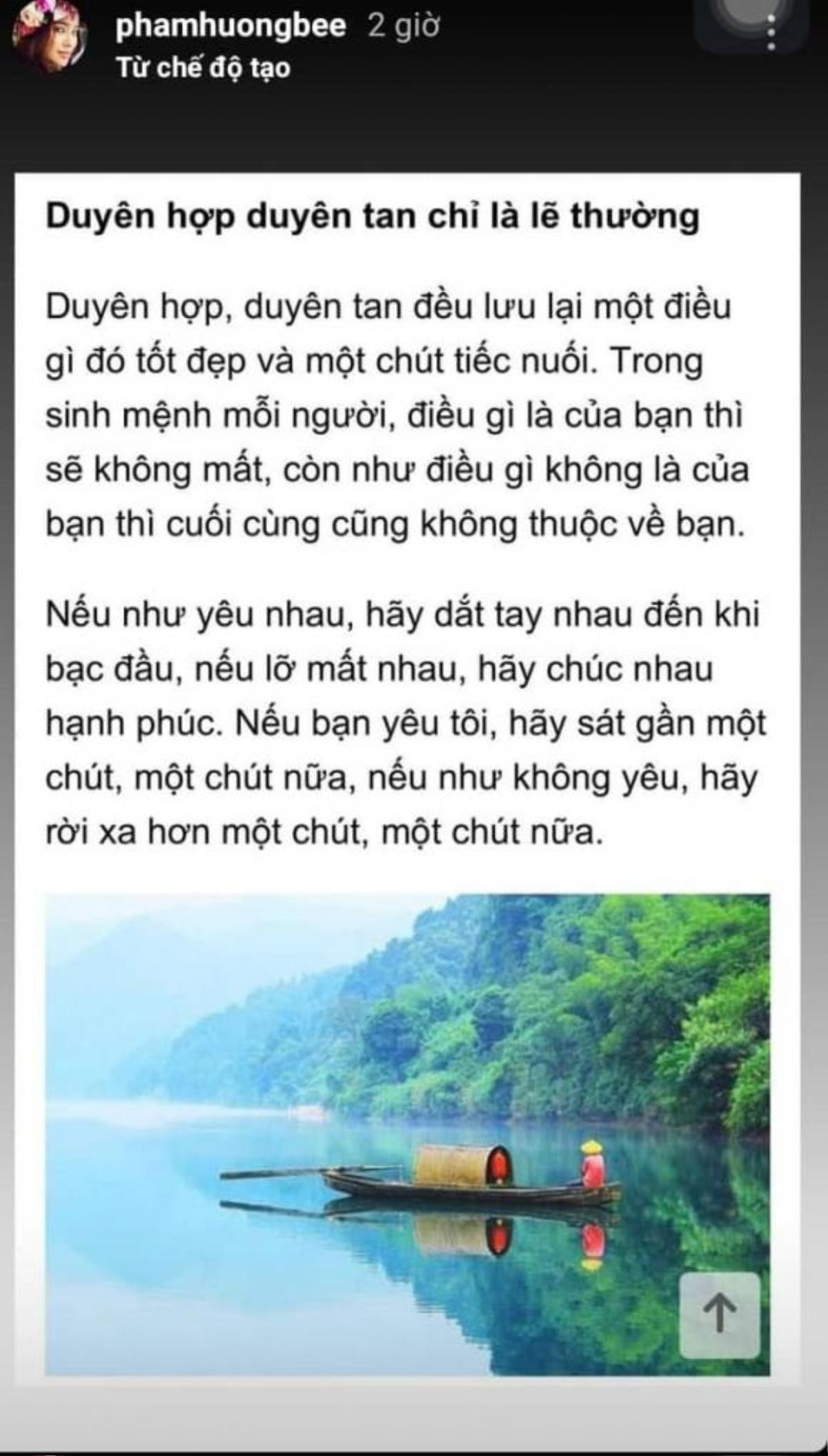 Phạm Hương đưa triết lý cuộc sống, đề cập đến chuyện buông bỏ, bàn về chữ duyên Ảnh 4