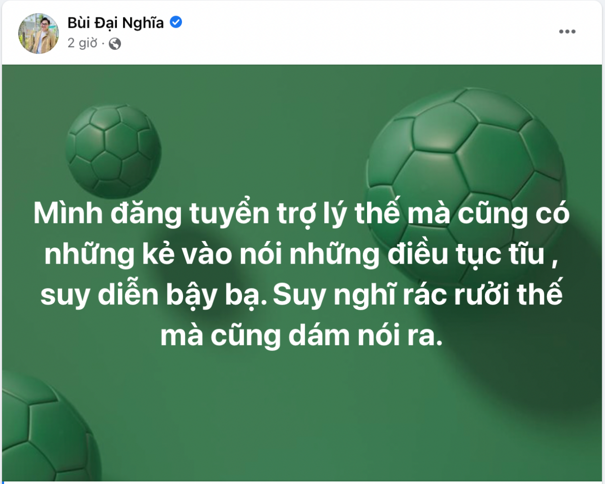 Đại Nghĩa bức xúc khi đăng tin tuyển trợ lý nhưng bị nhiều người vào suy diễn bậy bạ Ảnh 3