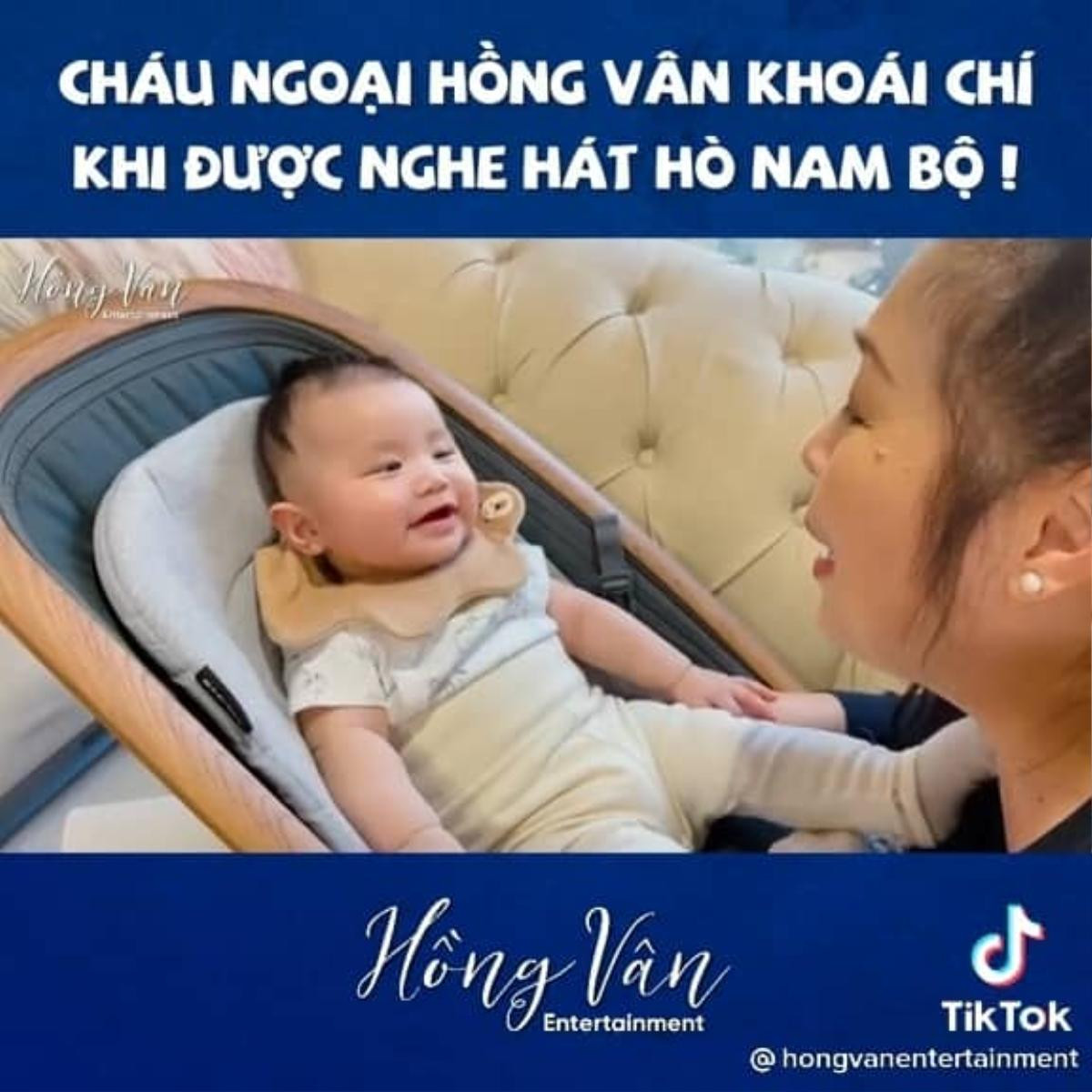 Cháu ngoại 7 tháng tuổi của NSND Hồng Vân thích thú khi được nghe hát hò Nam Bộ Ảnh 4