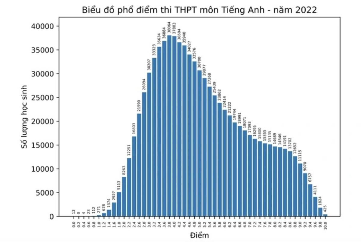 Thi tốt nghiệp THPT 2022: Trên 50% bài thi tiếng Anh dưới điểm trung bình Ảnh 1