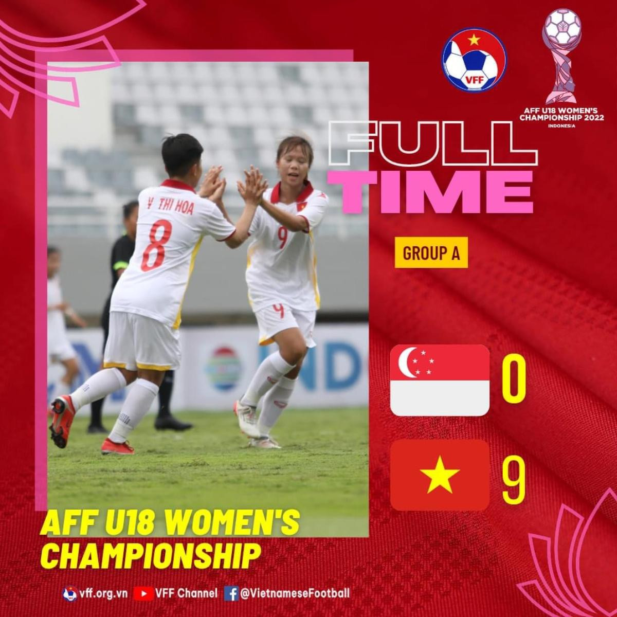 Việt Nam thắng Singapore 9-0 Ảnh 2