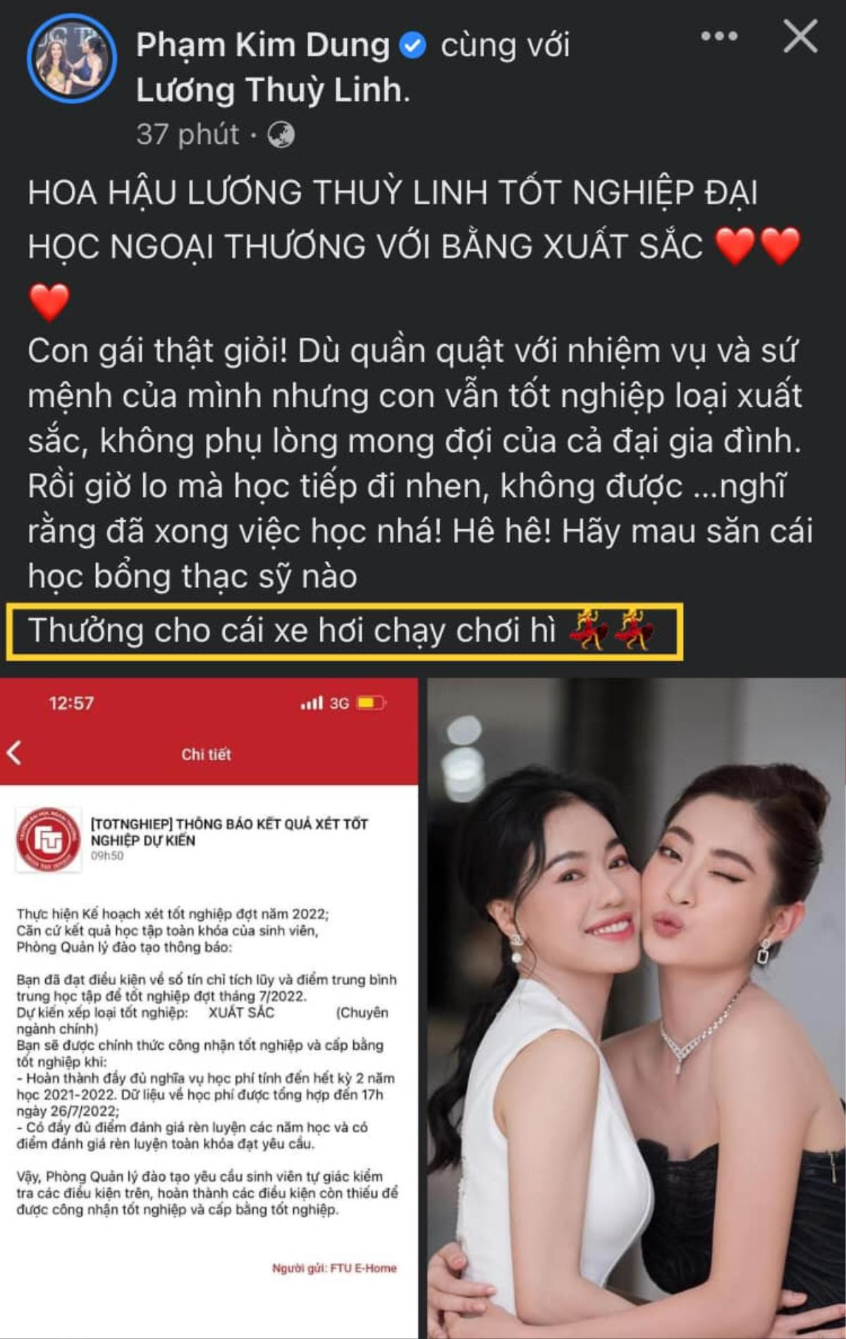 Loạt quà 'khủng' của các nàng hậu Việt: Lương Thùy Linh nhận xe hơi, Thùy Tiên mang miện 12 tỷ về nước Ảnh 1