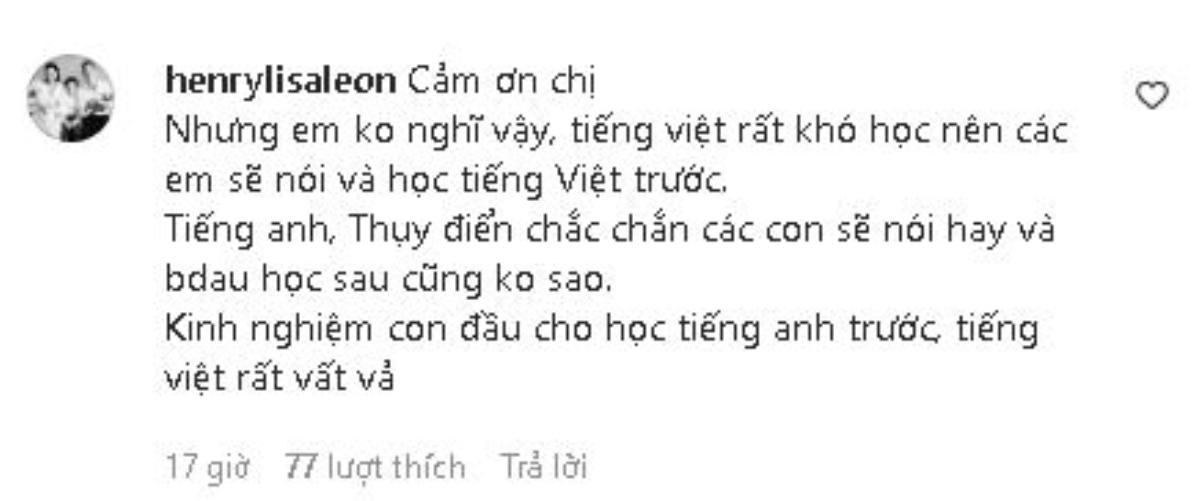 Quan điểm của Hồ Ngọc Hà về việc dạy con học đa ngôn ngữ Ảnh 2