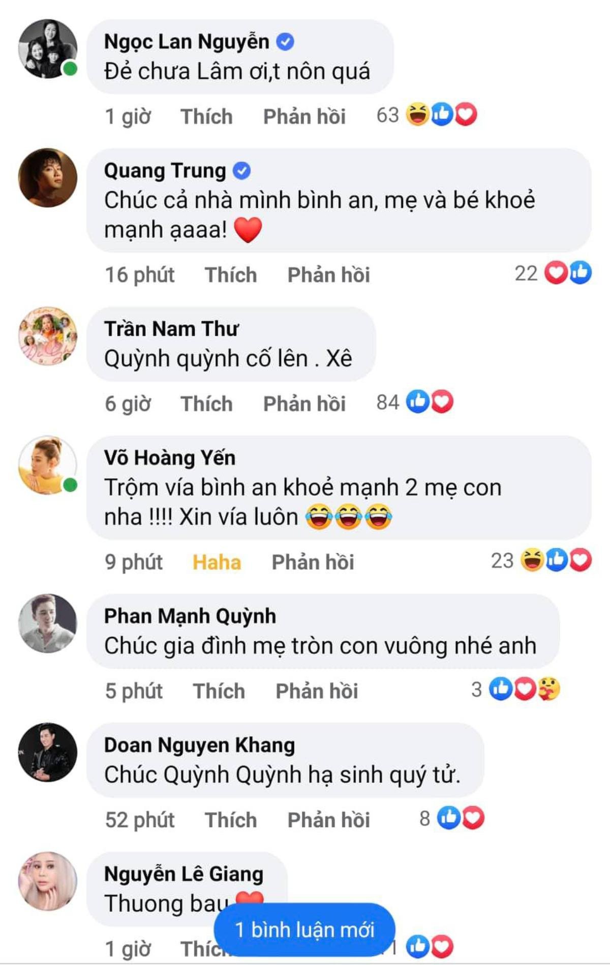 Vợ Lê Dương Bảo Lâm sắp lâm bồn, dàn sao Việt nôn nao, một Á hậu xinh đẹp tranh thủ 'xin vía' Ảnh 3