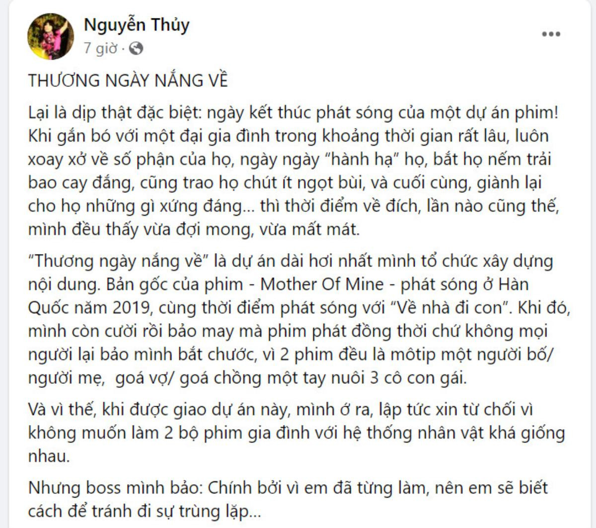 Thương Ngày Nắng Về: Biên kịch 'kể khổ' về quá trình làm kịch bản, đến thành công ngoài mong đợi Ảnh 3