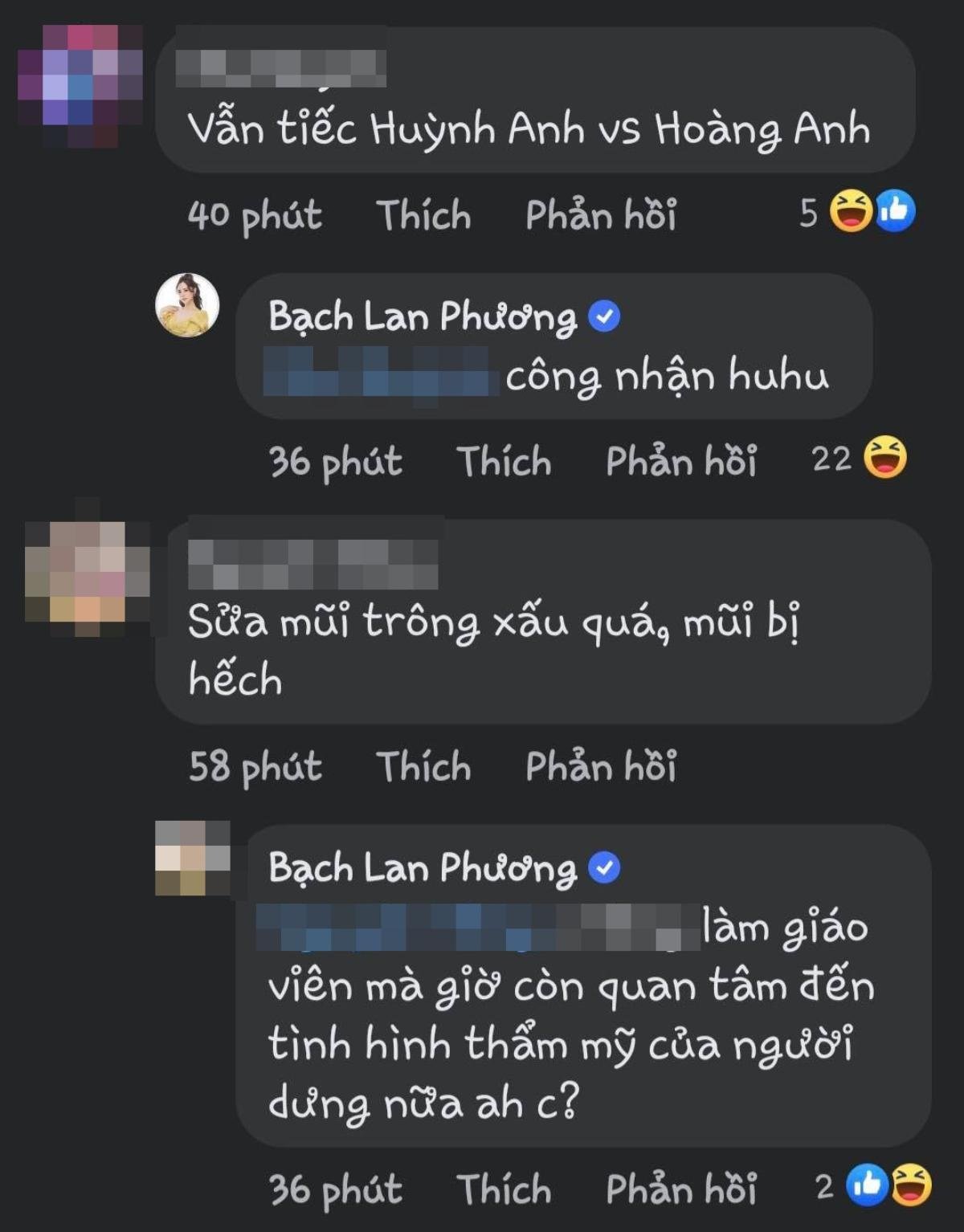 Bạch Lan Phương có phản ứng ra sao khi bị anti-fan so sánh với tình cũ của Huỳnh Anh? Ảnh 2