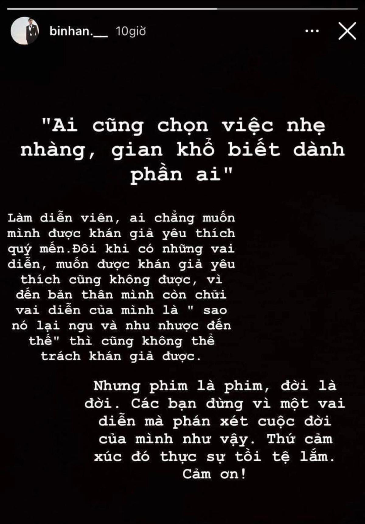 Bình An có phản ứng cực gắt khi bị phán xét vai diễn và con người thật: 'Phim là phim, đời là đời' Ảnh 2