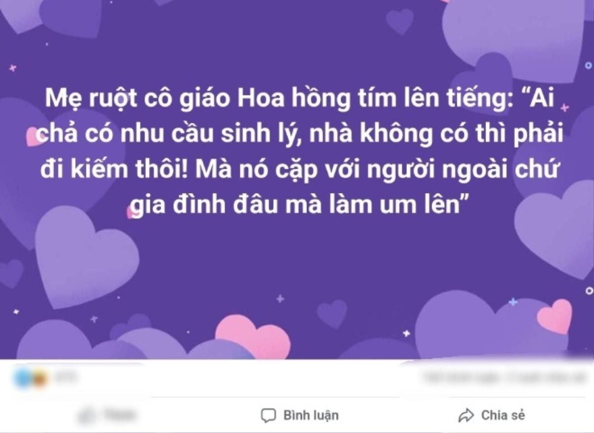 Vụ 'lòng xào dưa 30k': Lan truyền thông tin mẹ ruột cô giáo lên tiếng bênh vực con, thực hư ra sao? Ảnh 1