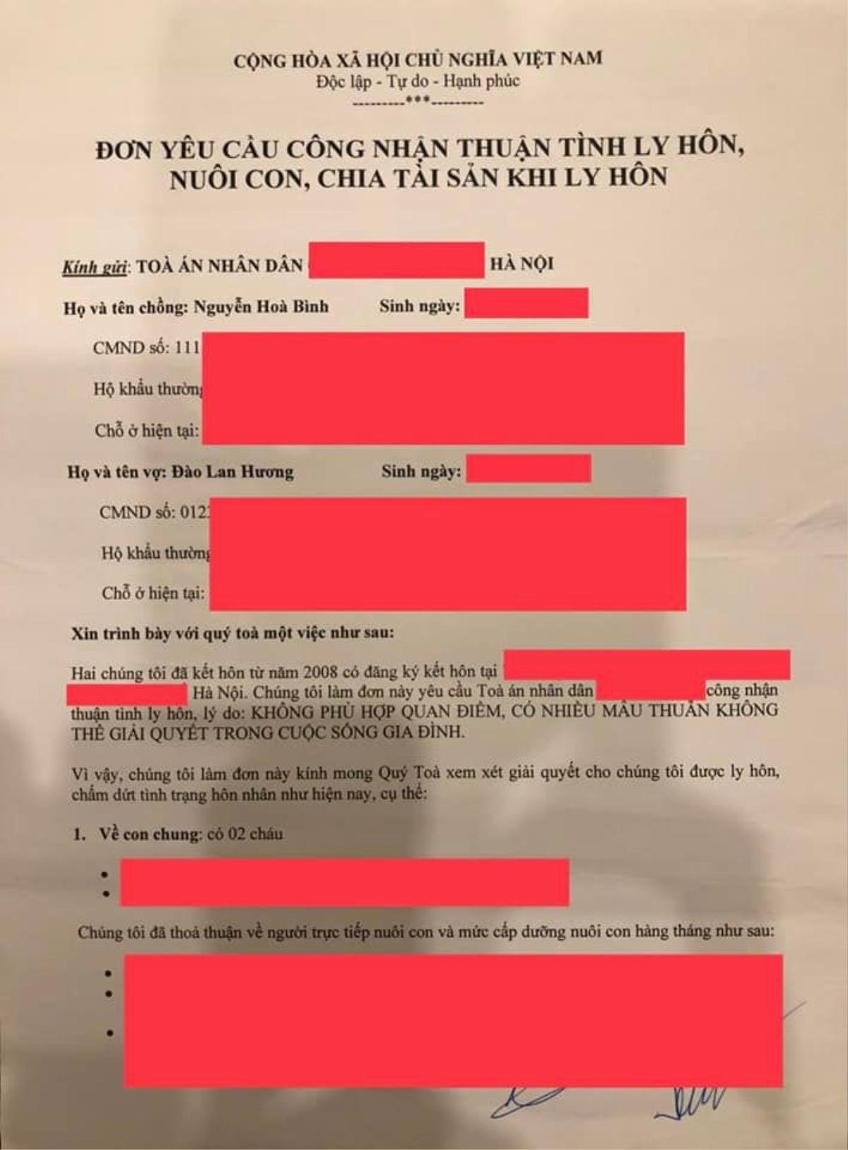 Shark Bình tung bằng chứng đã kí đơn đồng thuận ly hôn, khẳng định hẹn hò Phương Oanh không sai Ảnh 2