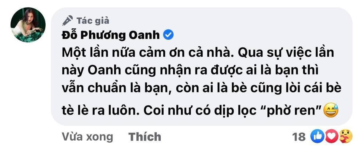 Giữa ồn ào chuyện tình cảm, Phương Oanh cảm ơn khán giả đã luôn ở bên Ảnh 2