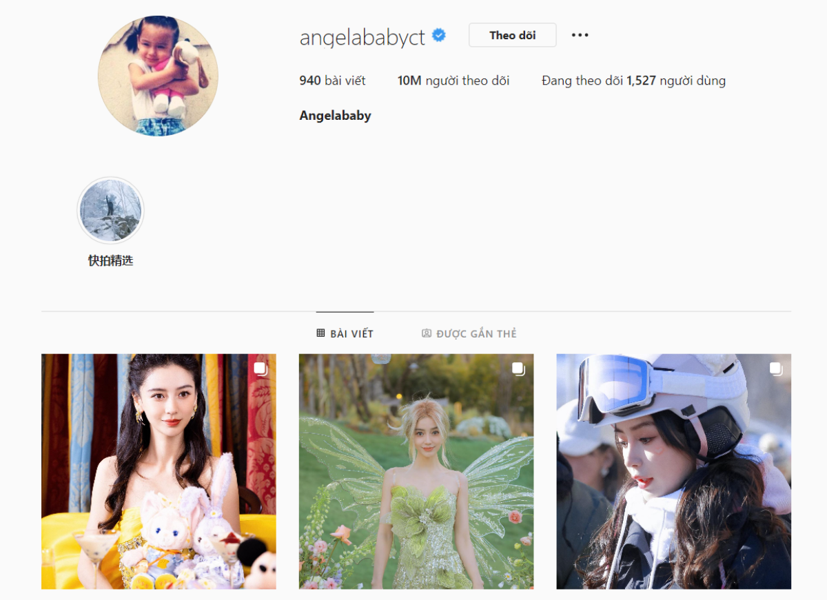 Qua mặt Triệu Lệ Dĩnh - Dương Mịch, Angelababy trở thành sao nữ có nhiều followers nhất trên Instagram Ảnh 1