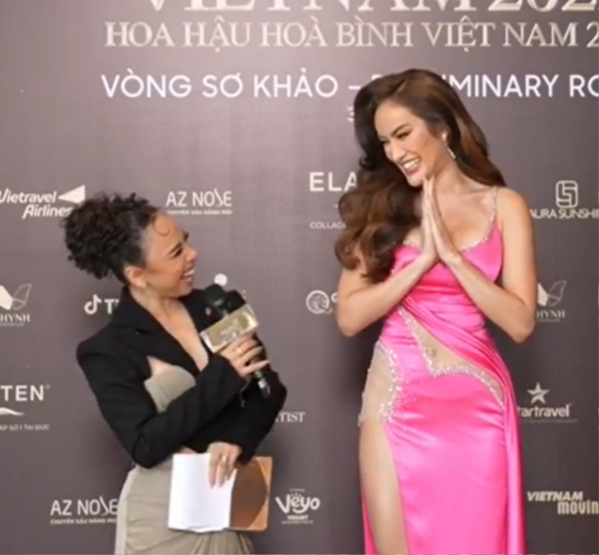 Chào đón Á hậu Miss Grand Thailand, Ngọc Phước gây bất ngờ khi 'xổ' một tràng tiếng Thái Ảnh 3