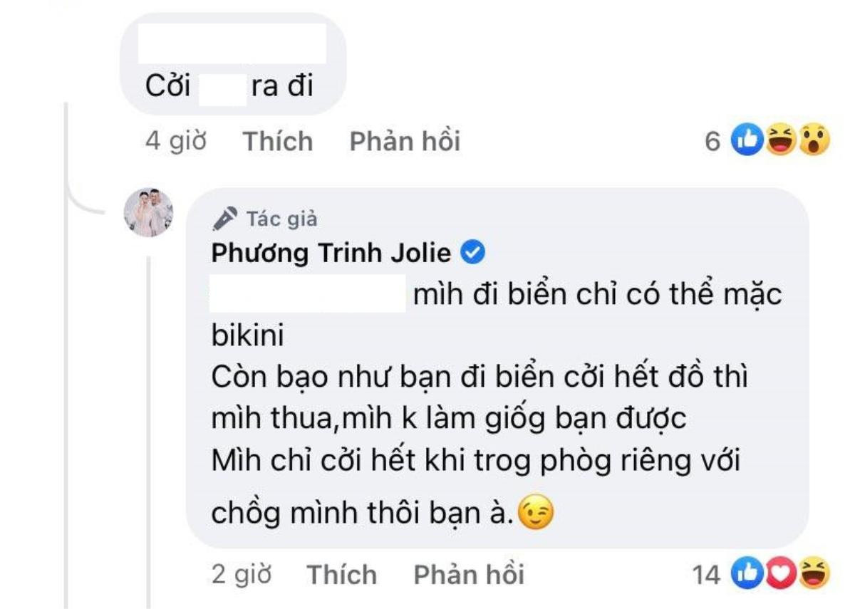 Phương Trinh Jolie 'bất lực' khi gặp ý kiến khiếm nhã: 'Mình đi biển chỉ có thể mặc bikini' Ảnh 3