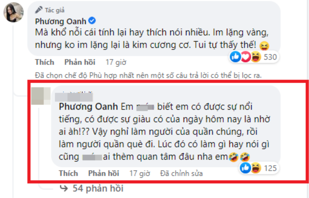 Phương Oanh bị chỉ trích sau khi mỉa mai khán giả: Không biết sự nổi tiếng, giàu có hôm nay là nhờ ai à? Ảnh 4