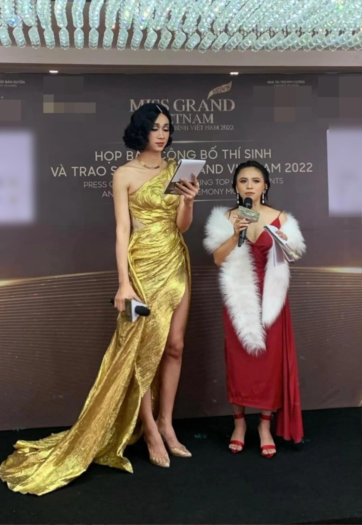 Hải Triều bật khóc, lên tiếng về sự cố đọc tiếng Anh dở khi làm MC Miss Grand Vietnam Ảnh 1