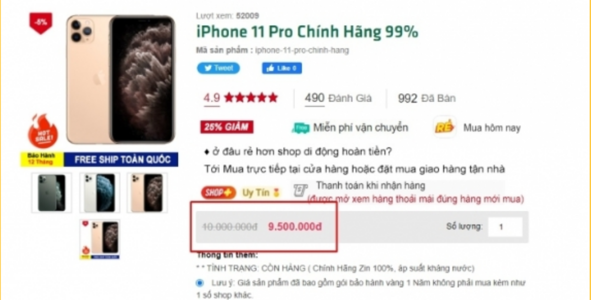 iPhone 11 Pro chỉ còn hơn 9 triệu, nhanh tay chốt sale Ảnh 2