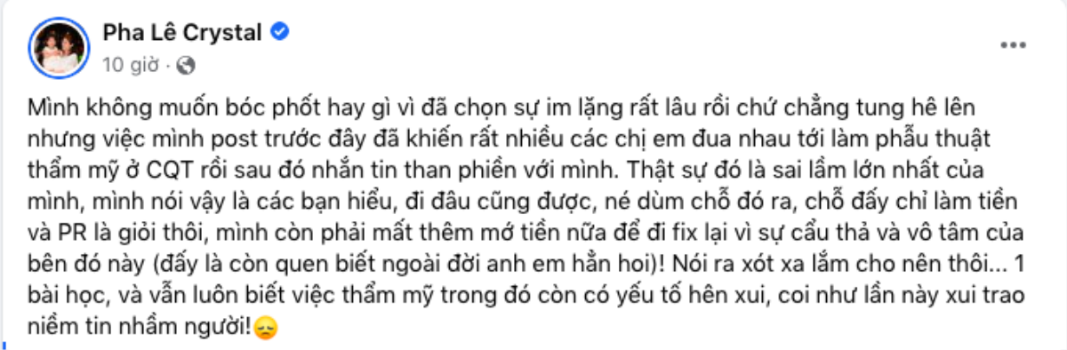 Drama cực gắt: Pha Lê tố Chiêm Quốc Thái 'cẩu thả, vô tâm', bác sĩ đòi ngay khoản nợ lớn Ảnh 1