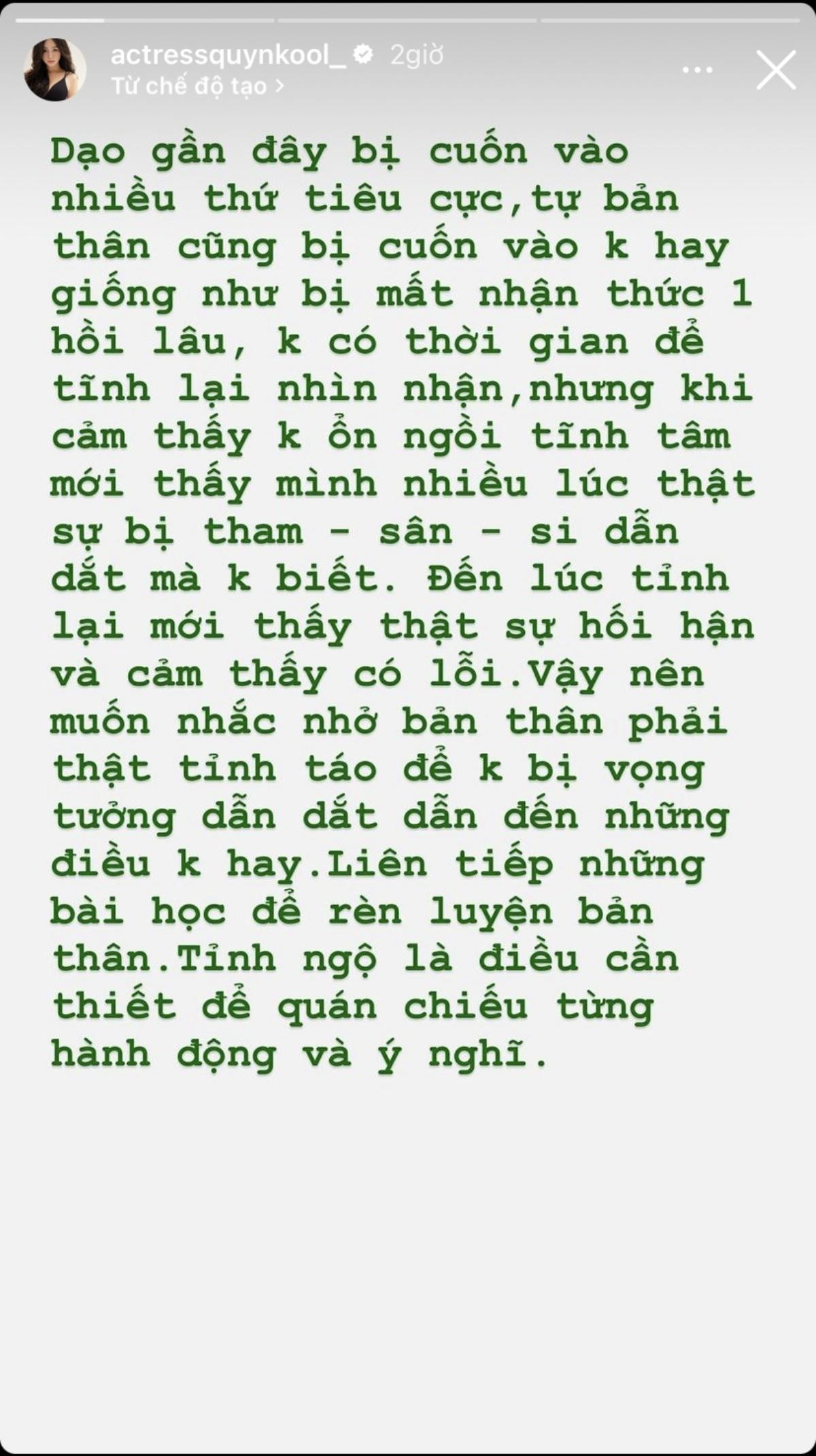 Quỳnh Kool thừa nhận bị tham-sân-si, làm tổn thương người khác Ảnh 1