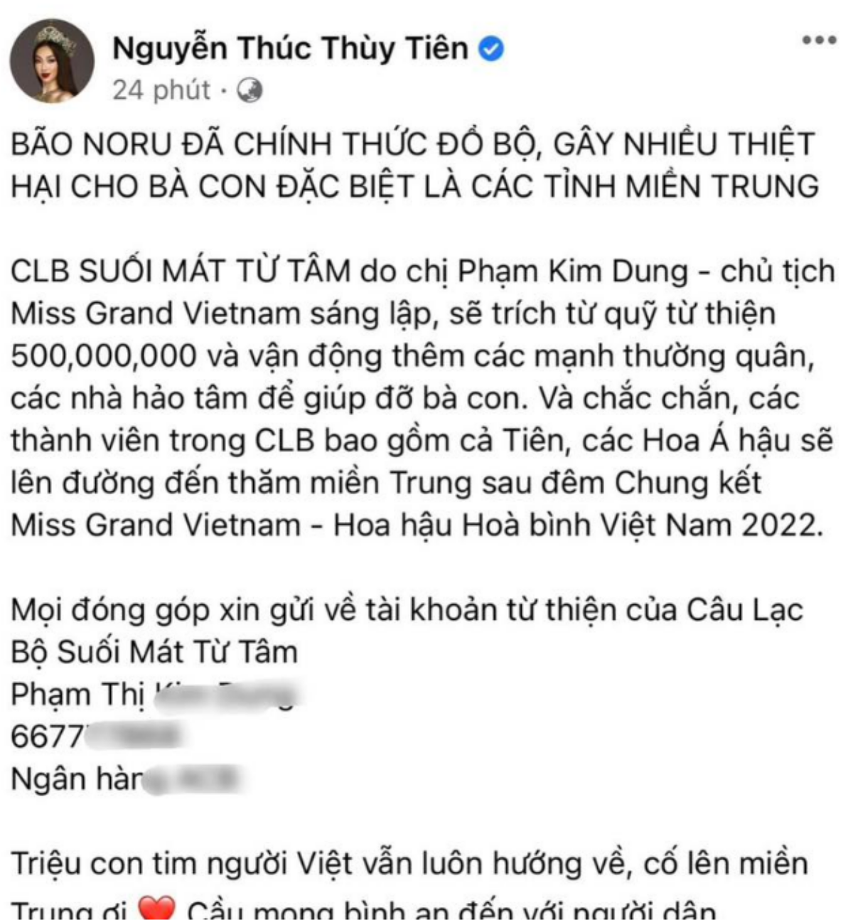 Dân mạng đồng tình khi Hoa hậu Thùy Tiên ngừng kêu gọi từ thiện: 'Em sẽ gặp rắc rối nếu tiếp tục kêu gọi' Ảnh 1