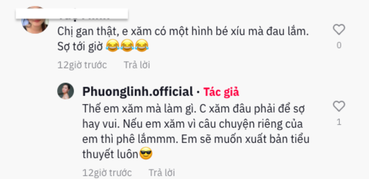 Để lộ cánh tay xăm kín, Phương Linh đáp trả thẳng lời chê bai: 'Xăm trổ nát quá' Ảnh 5