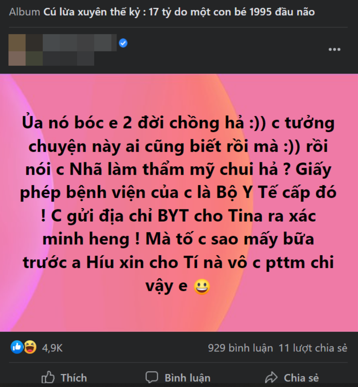 Người nhận là nạn nhân bị lừa 17 tỉ đồng lên tiếng trước tuyên bố 'không lừa đảo' của Tina Dương Ảnh 3