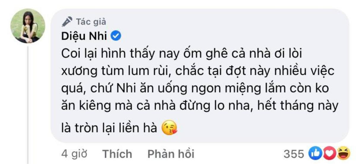 Bị chê gầy gò trước thềm hôn lễ, Diệu Nhi lên tiếng trấn an người hâm mộ Ảnh 2