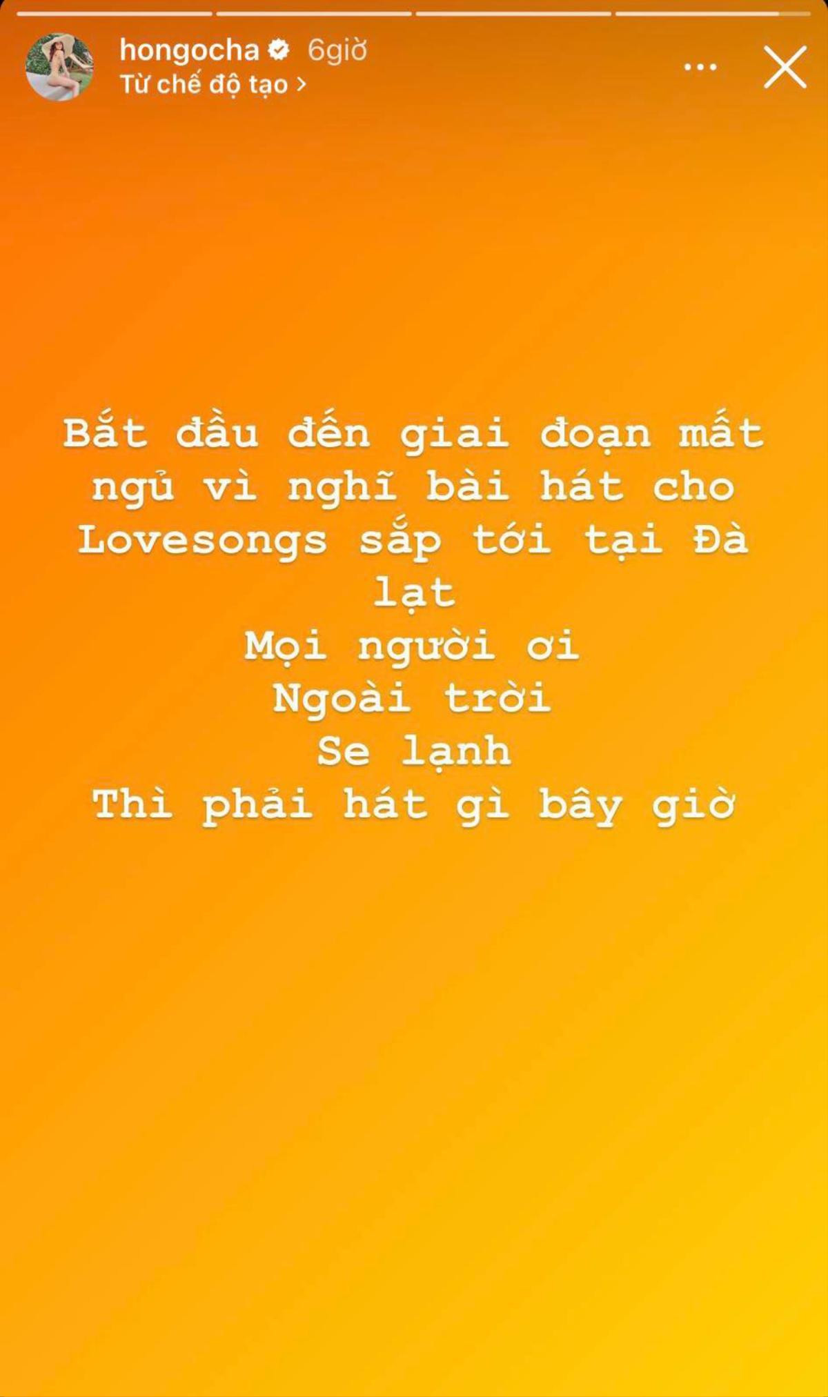 Hồ Ngọc Hà 'đổ bệnh' trước thềm Love Songs: 'Nghẹt mũi mà vẫn phải hát thật sự cảm thấy có lỗi' Ảnh 4