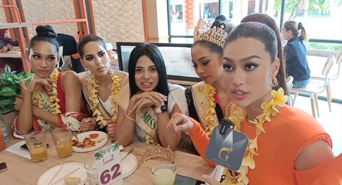 Đáp cánh tại Indonesia, Hoa hậu Thiên Ân sáng nhất dàn thí sinh Miss Grand, nói tiếng Anh 'hay như hát' Ảnh 4