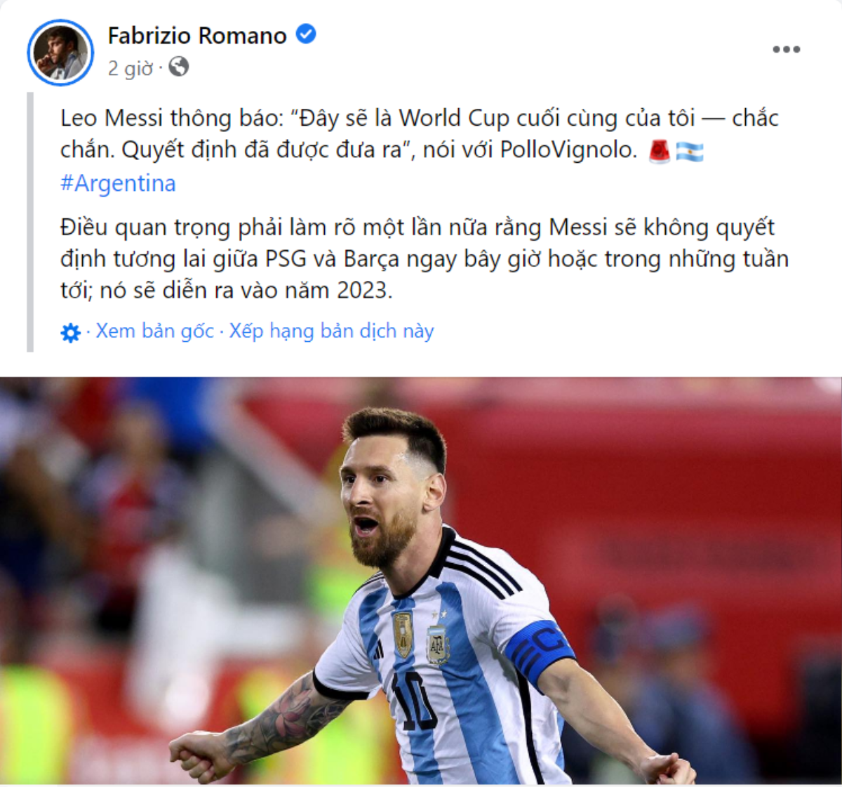 Kỳ World Cup cuối cùng của Lionel Messi Ảnh 3