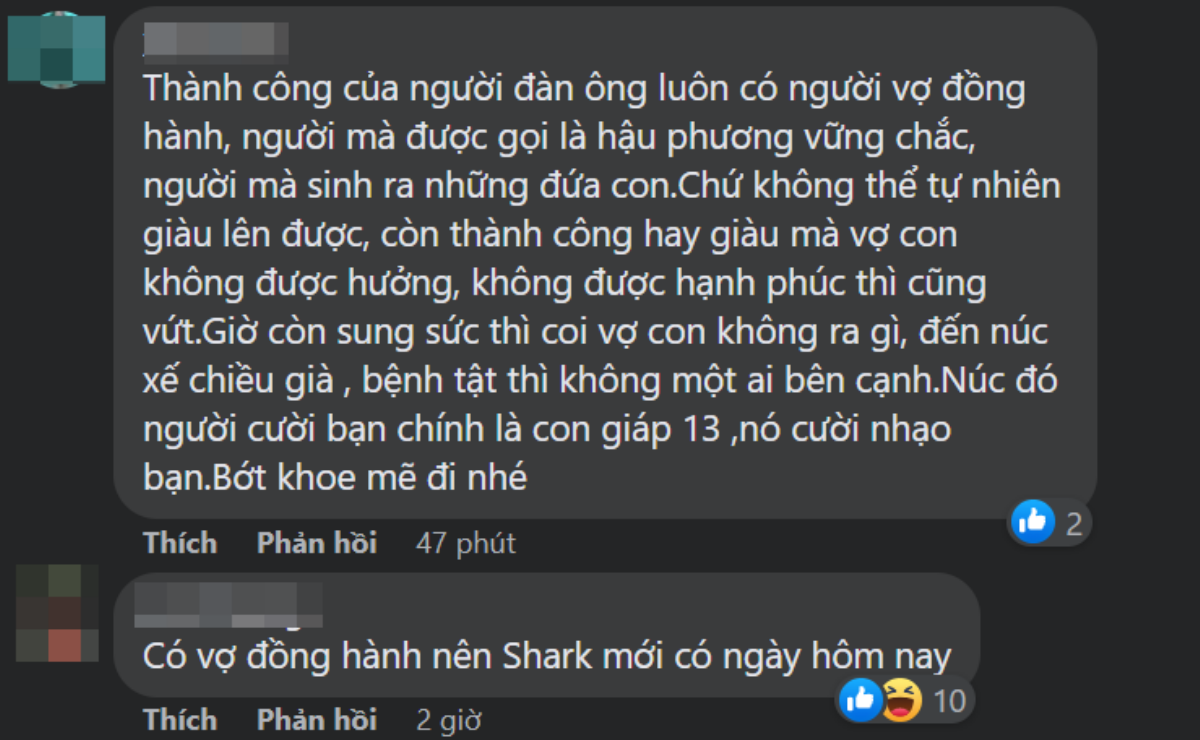 Shark Bình cảm ơn tuổi trẻ dám xông pha, dân mạng sốt ruột nhắc nhở: Cảm ơn vợ nữa chứ Ảnh 4