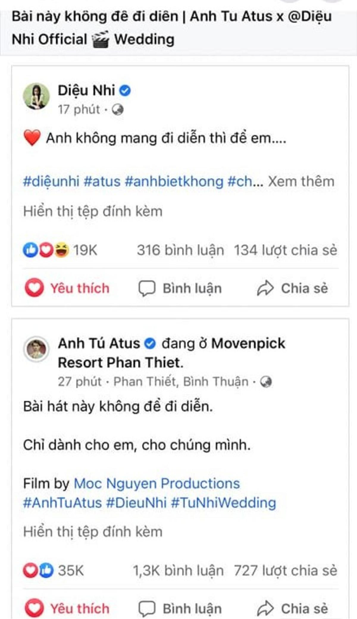 Diệu Nhi - Anh Tú liên tục 'phát cẩu lương' sau đám cưới, netizens 'quắn quéo' vì độ cute Ảnh 3