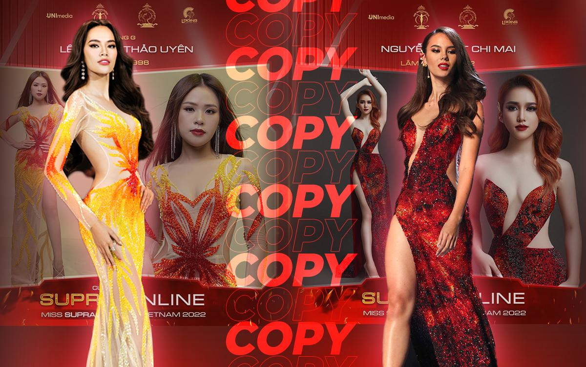 Váy dạ hội của Lê Hoàng Phương - Catriona Gray bị copy trắng trợn tại Miss Supranational VN Ảnh 5