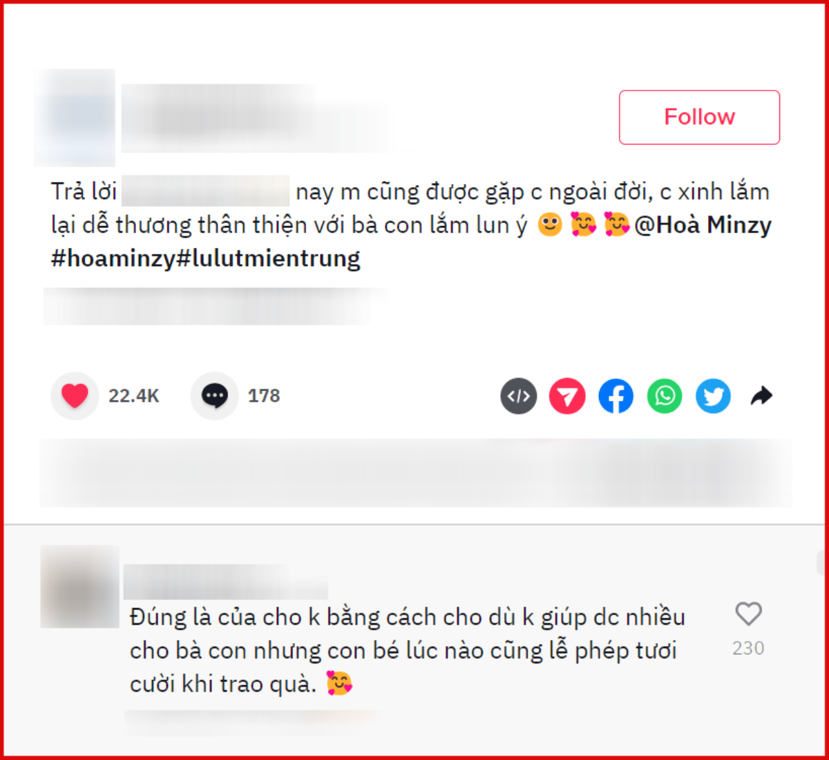 Hát giao lưu trong chuyến thiện nguyện miền Trung, tính cách Hòa Minzy ngoài đời được người dân hé lộ Ảnh 3