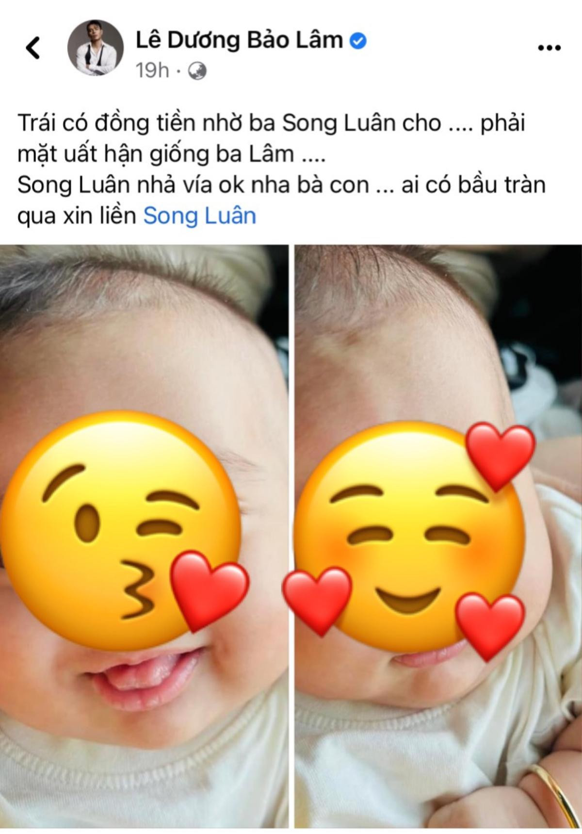 Lê Dương Bảo Lâm tiết lộ đặc điểm trên mặt con trai cưng giống với một trai đẹp Vbiz Ảnh 1