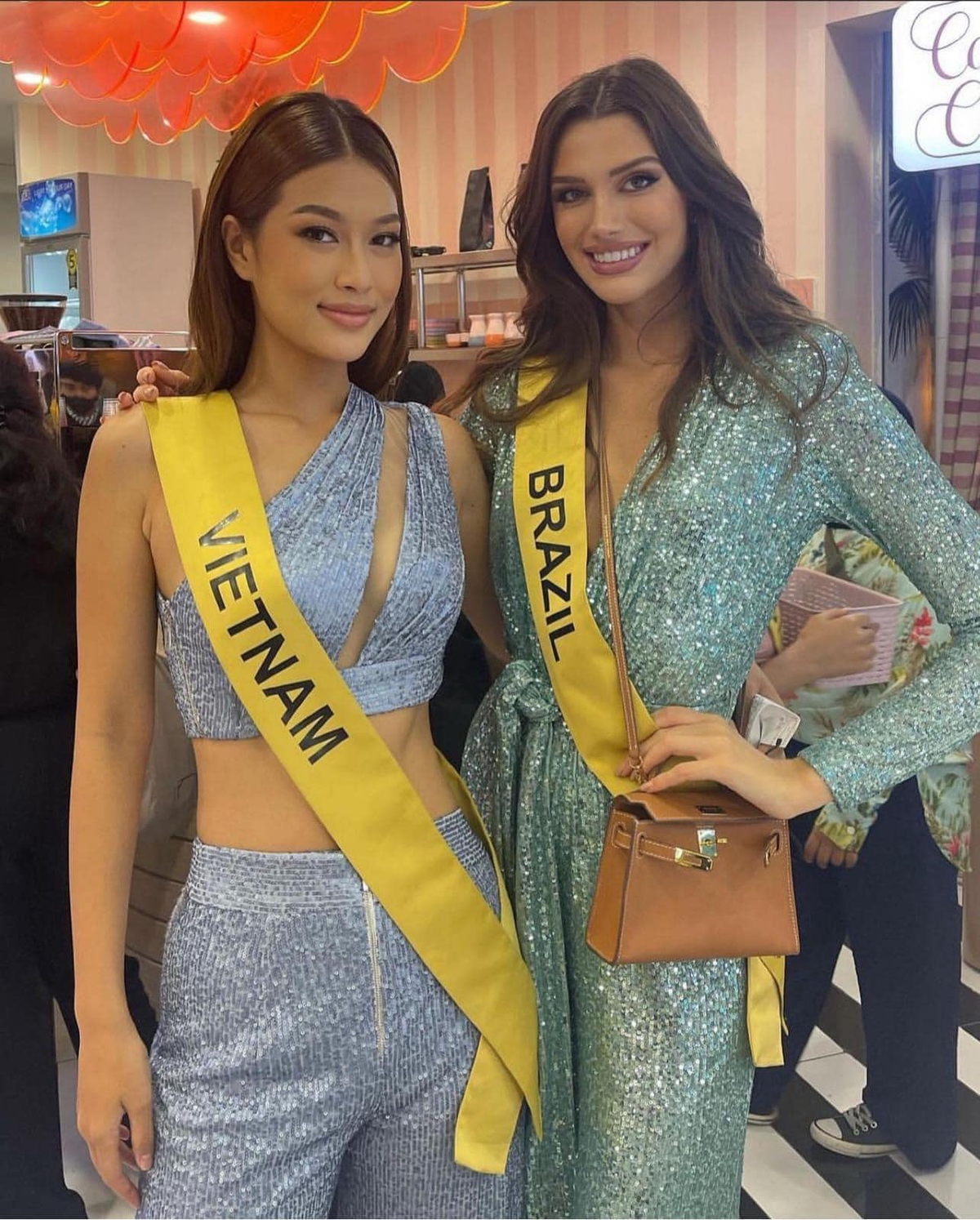 Nối gót Thùy Tiên, Thiên Ân mặc quần ngược tham dự Miss Grand International Ảnh 1