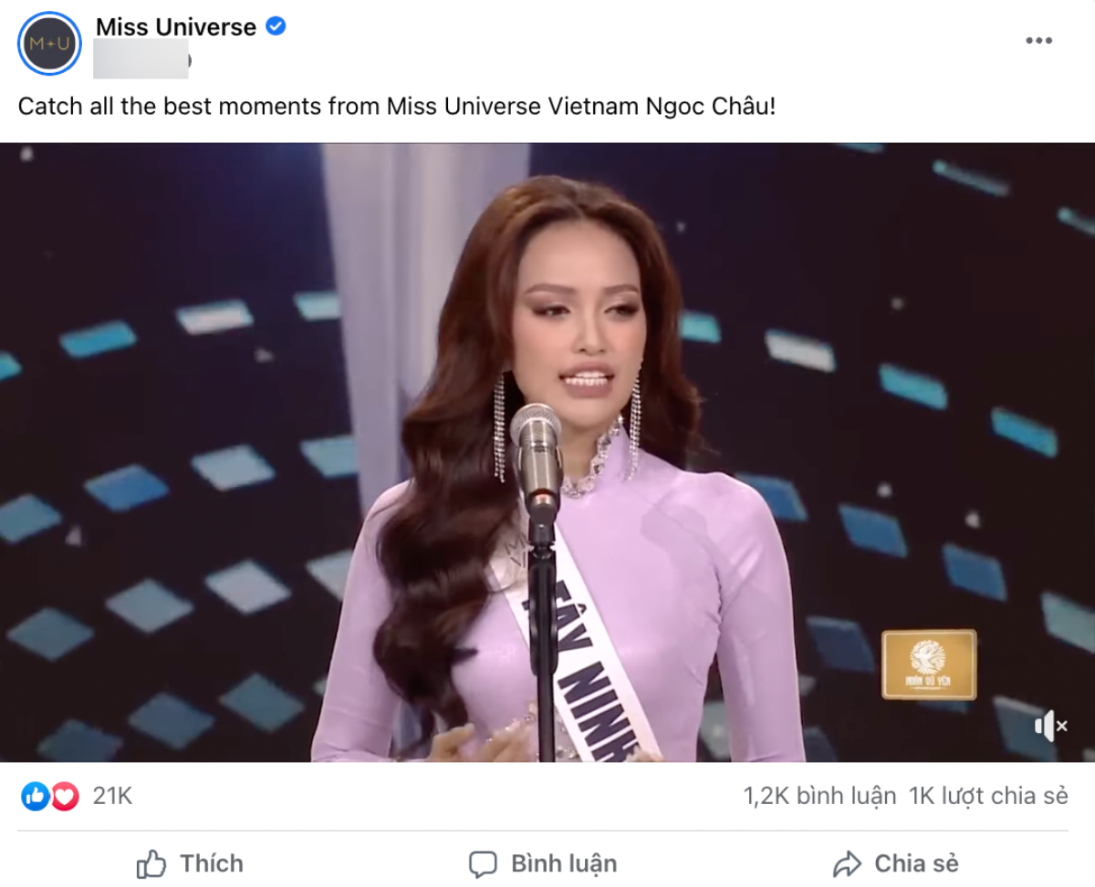 Không chỉ được Miss Universe 'để ý', Ngọc Châu phủ sóng khắp diễn đàn quốc tế: Dấu hiệu 'ẵm crown' đã rõ Ảnh 2